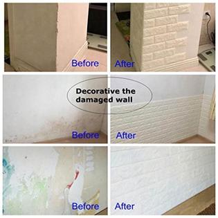 Arthome Wall Decor White Foam Brick 3d Wall Panels Self Adhesive Wallpaper For Living Room Bedroom