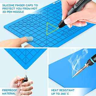 Tecboss Tecboss 3d Pen Mat 3d Printing Pen Pad Silicone Template