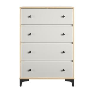 Ameriwood Home Ariana 4 Drawer White Dresser