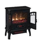 Dfi 480 01 Duraflame 19 5 In Black Metal Infrared Quartz Electric Stove With Thermostat