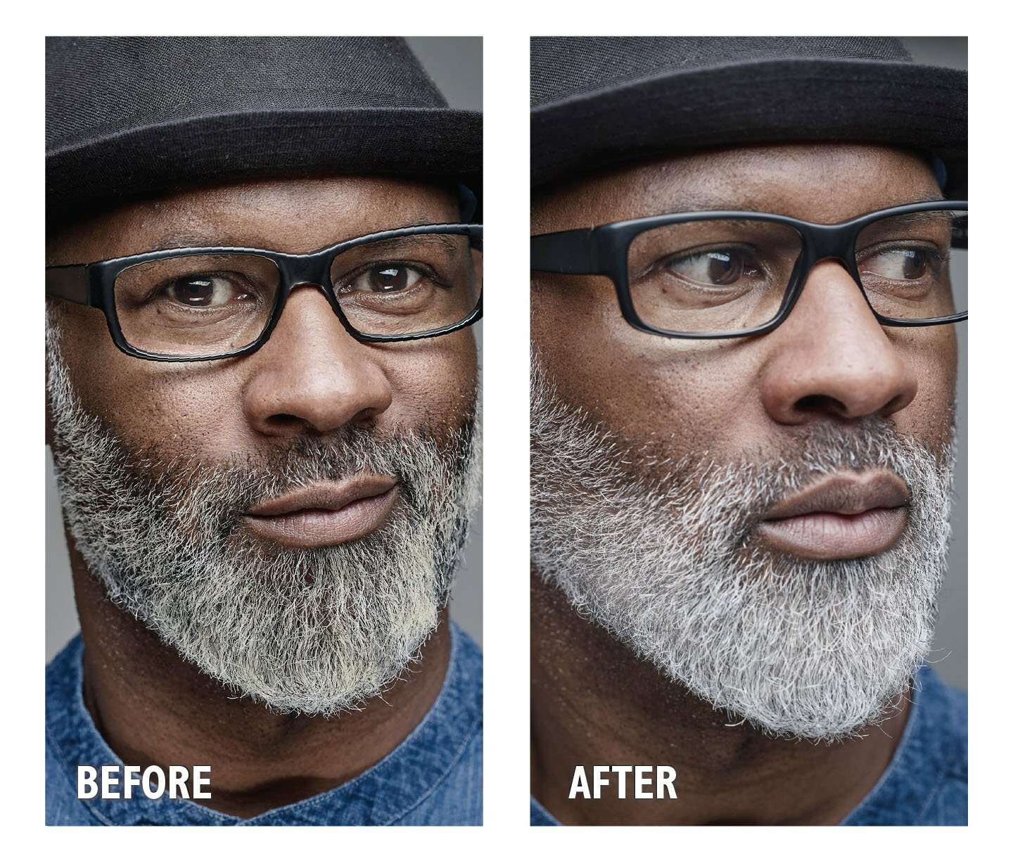 Godefroy Silver Fox Men S Silver Gray Beard Brightener For