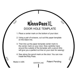 The Kitty Pass Xl Large Cat Door Interior Large Pet Door Hidden Litter Box