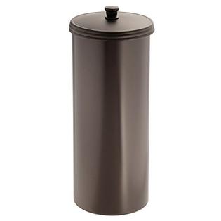 Interdesign Kent Free Standing Toilet Paper Holder Canister With Lid For Bathroo