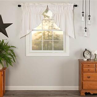 Vhc Brands Farmhouse Kitchen Curtains Simple Life Rod Pocket