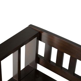 Simpli Home Acadian 48 In Wide Brunette Brown Solid Wood Rustic