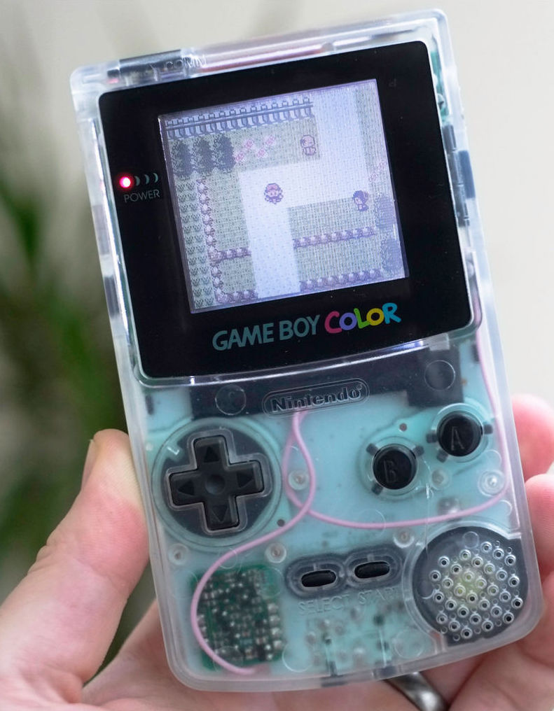 Gbc Nintendo Game Boy Color Frontlit Frontlight Front Light Mod