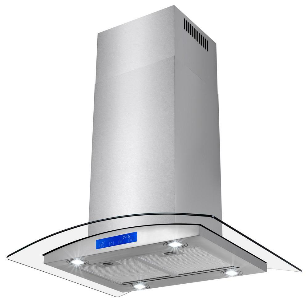 Golden Vantage RH0292 30 In. 343 Cfm Convertible Island Mount Range