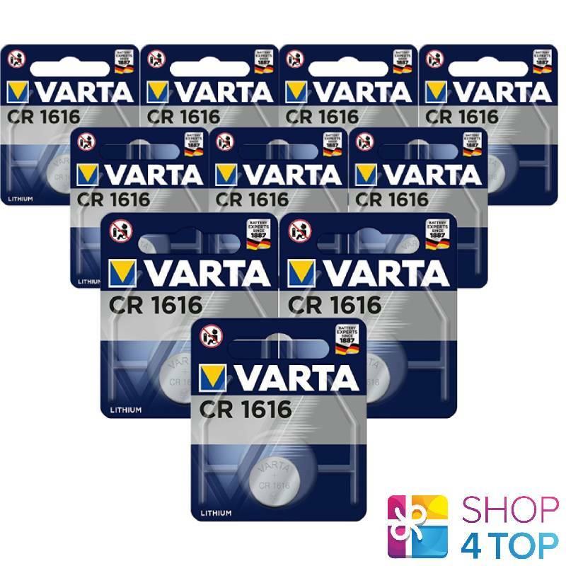 Varta 10 Varta Cr1616 Lithium Battery 3v Cell Coin Button 06616 Exp 2028 May New