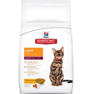 Hill S Science Diet Dry Cat Food Adult Light For Healthy Weight Weight 16 Lb