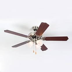 Hampton Bay Lyndhurst 52 In Brushed Nickel Indoor