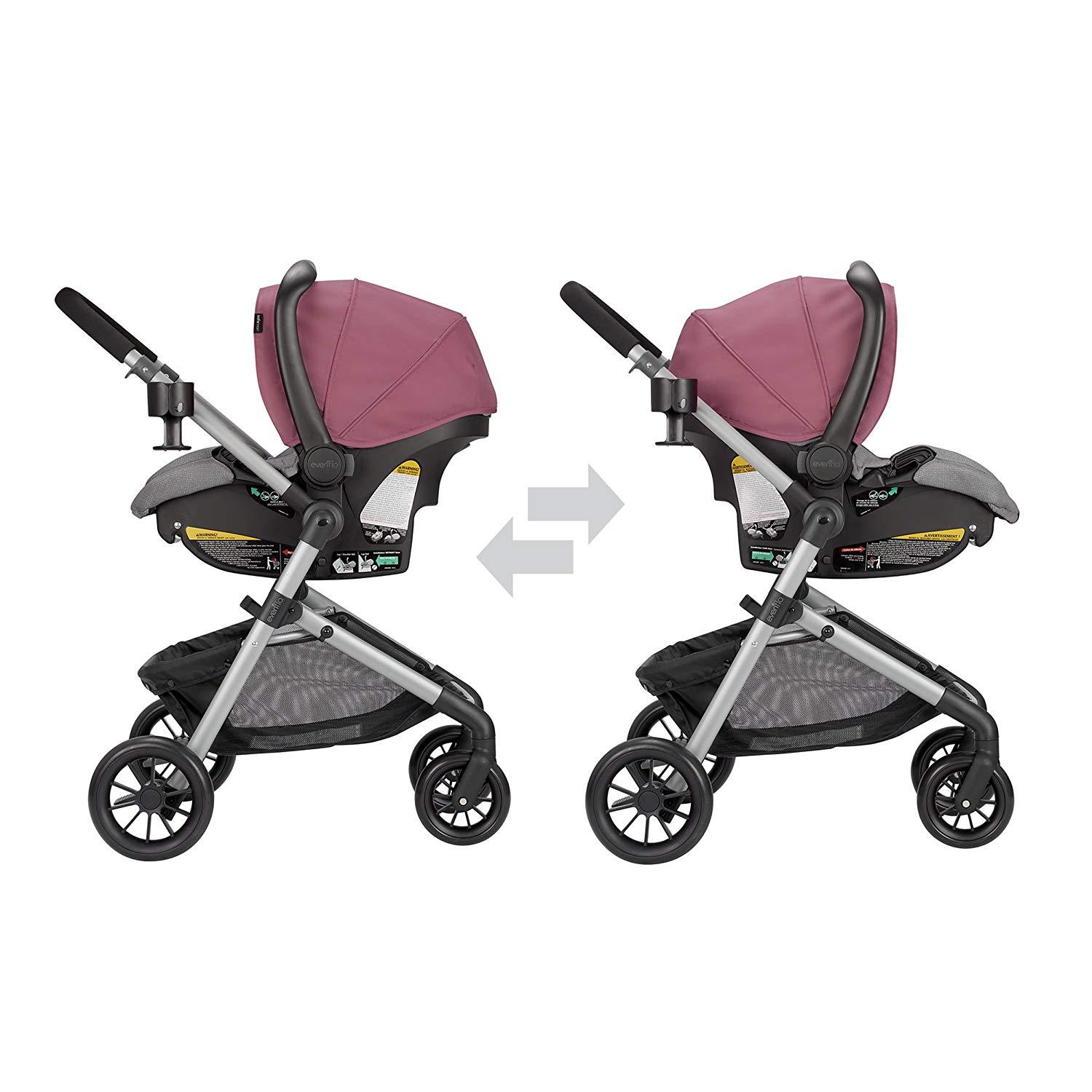 Baby Car Seat And Stroller Girls Infant Kid Travel System Newborn Combo Set  Rose