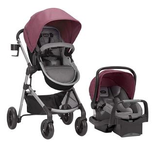 Baby Stroller and Car Seat Combo Jogging Boy Girl 3 Wheel Jogger Pink Red  Gray