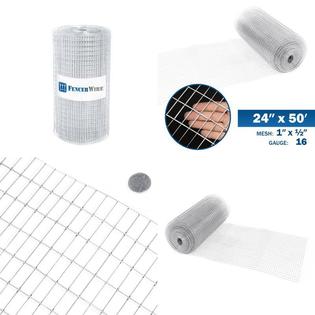 Fencer Wire 2 Ft X 50 Ft 16 Gauge Welded Wire Fence With Mesh 1 2 In X 1 In