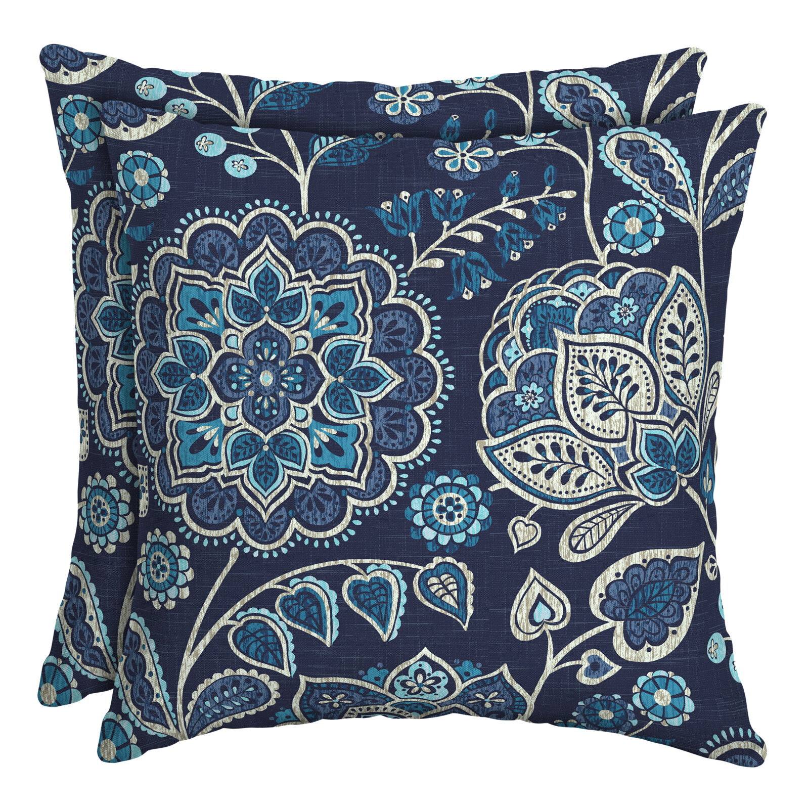 Better Homes Gardens Set Of 2 Jacobean Blue Floral Enviroguard