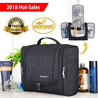 Afanty Hanging Toiletry Bag Women Men Travel Essentials Waterproof Large Bathroom Fit