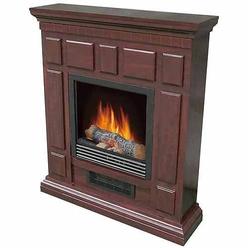 Heat Surge Accent Electric Fireplace With Amish Made Wood Mantle