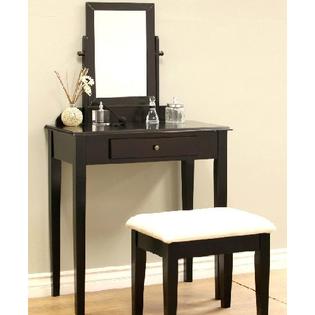 Vanity Mirror Set Wooden Vanity Set Brown Wood Makeup Dressing