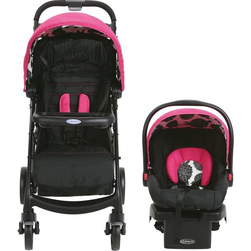 Graco Stroller Infant Car Seat Baby Carrier Safety Outdoor Travel System New Born Pink Graco Stroller Infant Car Seat Baby, Pink Graco Stroller With Car Seat