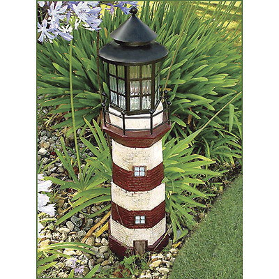 Garden Sun Light Inc C5116b Solar Powered Led Outdoor Lighthouse