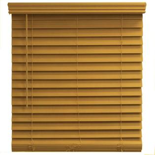 Home Decorators Collection 64 X 72 In Chestnut Faux Wood Blind