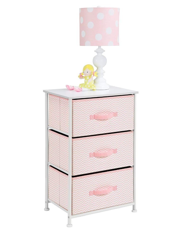 Mdesign Dressers For Girls Baby Toddlers 3 Drawer Chest Clothes