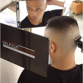 Self Cut System Three Way Mirror Self Cut Hair Men Trifold