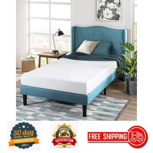 Zinus 6 Inch Memory Foam Mattress Green Tea Infused With Soft Poly Jacquard Cover Twin
