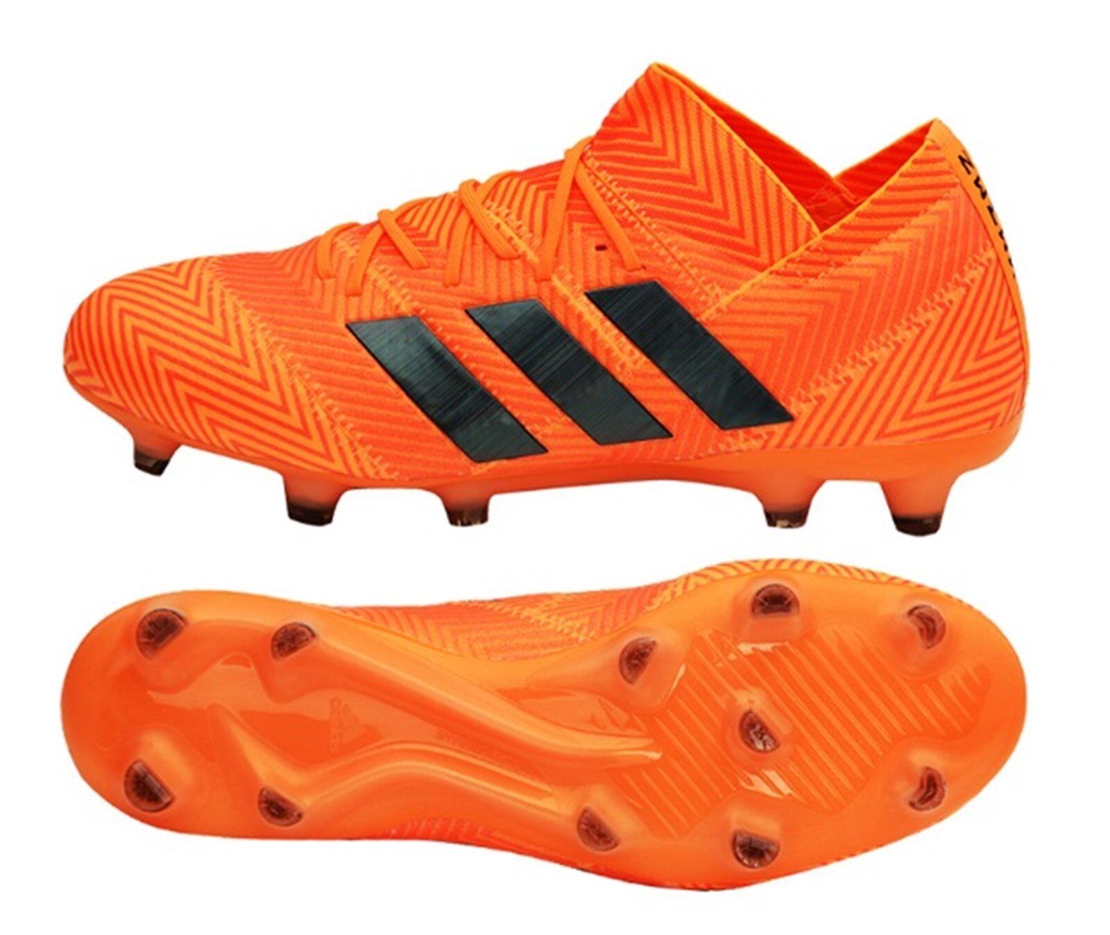 Adidas Men NEMEZIZ 18.1 FG Cleats Orange Soccer Football Shoes Boot Spike DA9588