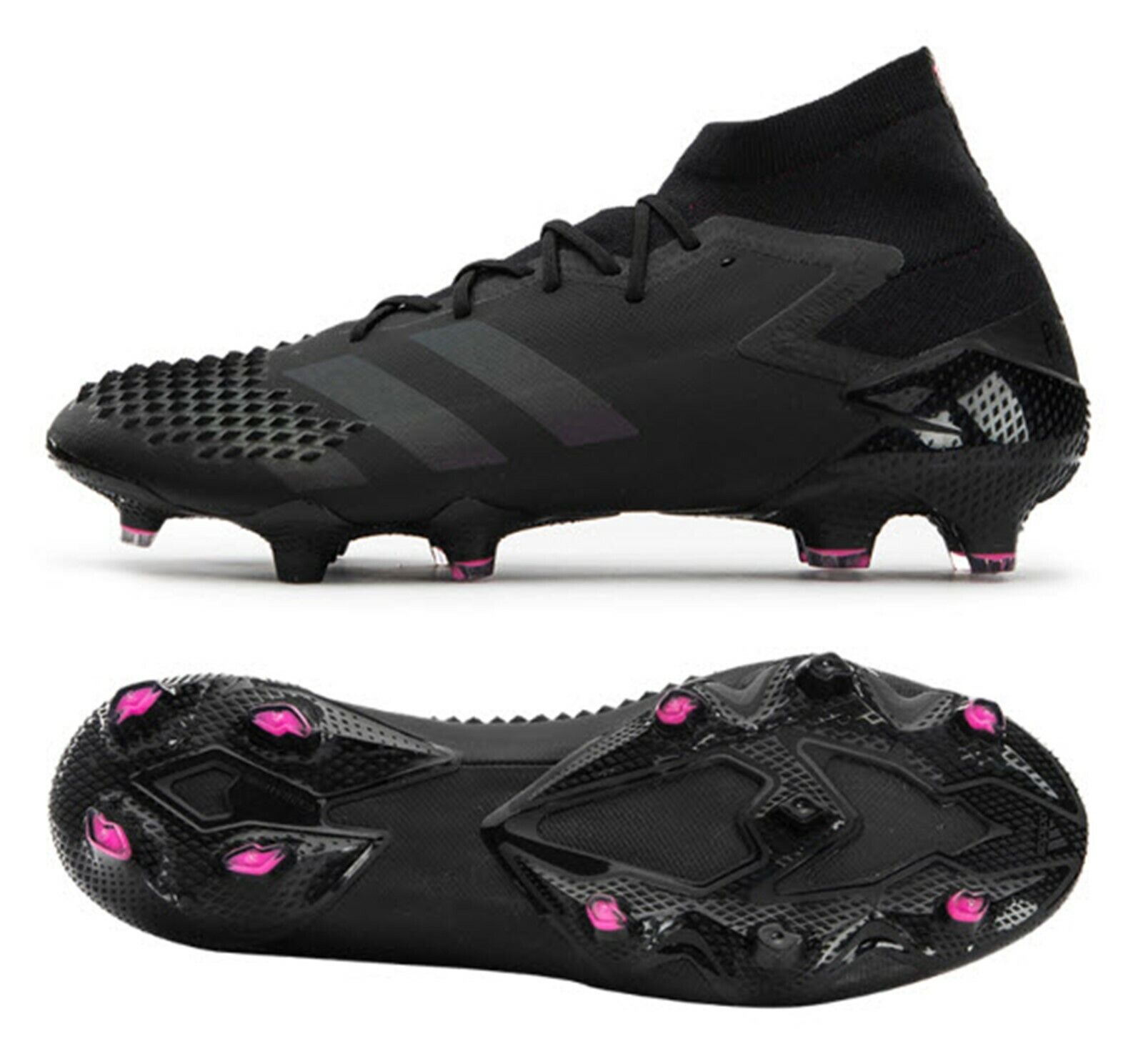 Adidas Men Predator MUTATOR 20.1 FG Cleats Black Soccer Spike Shoes