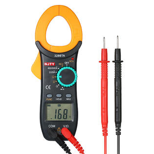 Njty Digital Clamp On Meter Lcd Multimeter Ac Dc Auto Range Volt Ohm Amp Tester G3i4