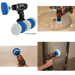 Rotoscrub Cleaning Scrub Pad Universal Drill Accessory Kit