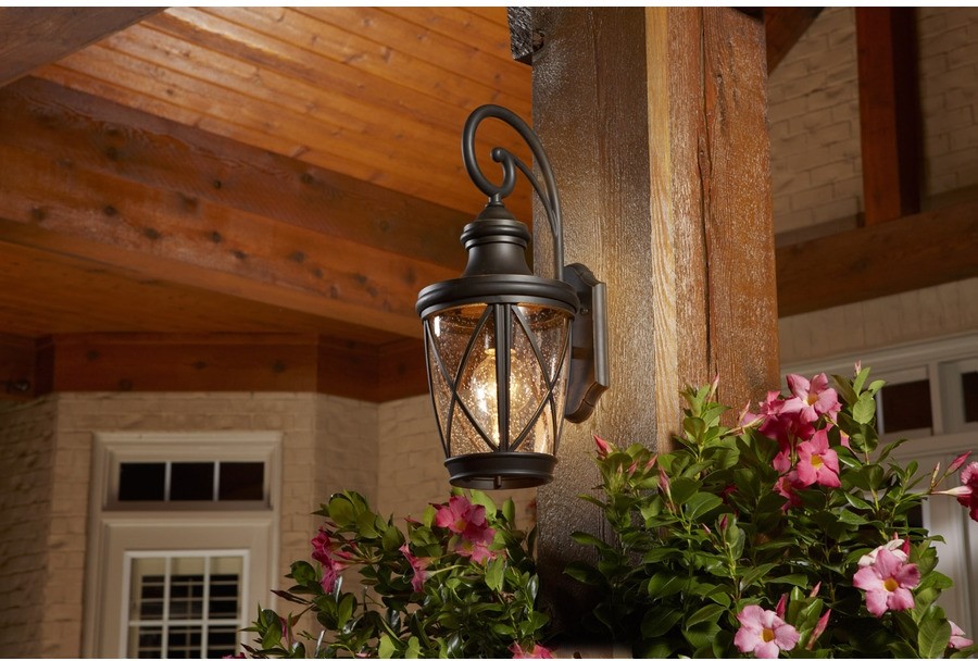39426 Allen Roth Castine 20 38 In H Rubbed Bronze Medium Base E 39426 Allen Roth Castine 20 38 In H