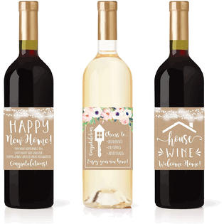 Visit the Hadley Designs Store 5 Rustic House Warming Presents, New Homeowner Stickers or Wine ...