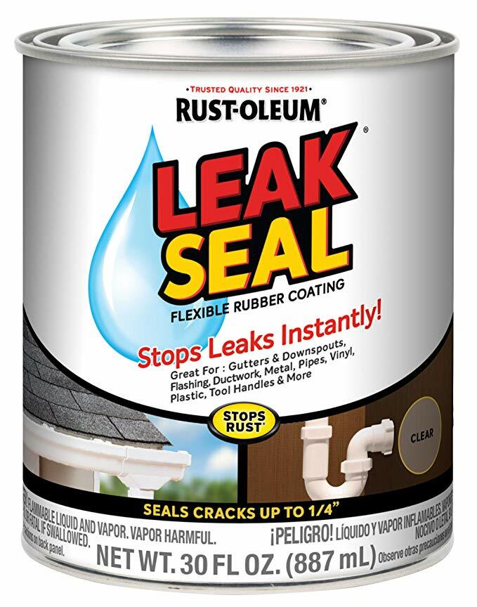 Rust Oleum Flexible Rubber Waterproof Coating Sealant Camper Roof Water Leak Crack Sealer