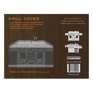 Cloakman 50548 76 8 Bbq Grill Cover For Pit Boss Memphis Ultimate 4 In 1 Combo Grills Black