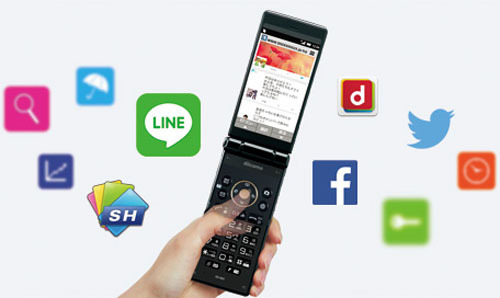 Sharp Docomo Sharp Sh 06g Aquos Keitai Android 4 4 Flip Phone Unlocked New Black 007sh