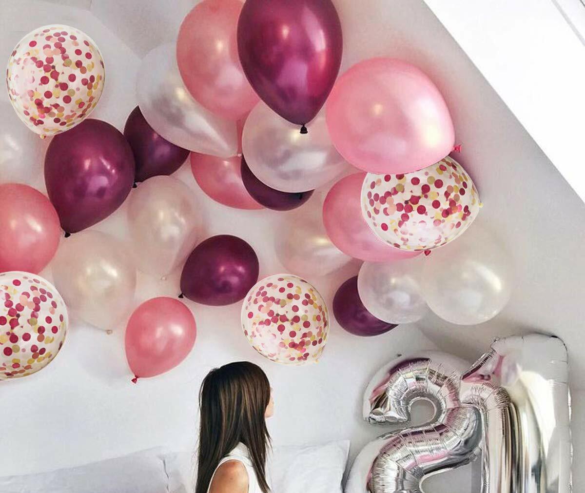 Haptda Bachelorette Party Decorations Balloons 40 Pack 12 White