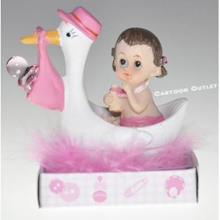 12 X Baby Shower Favors Figures Resin Recuerdos Pacifier Gifts Nina Pink Stork 12 X Baby Shower Favors Figures Resin Recuerdos Pacifier Gifts Nina Pink Stork