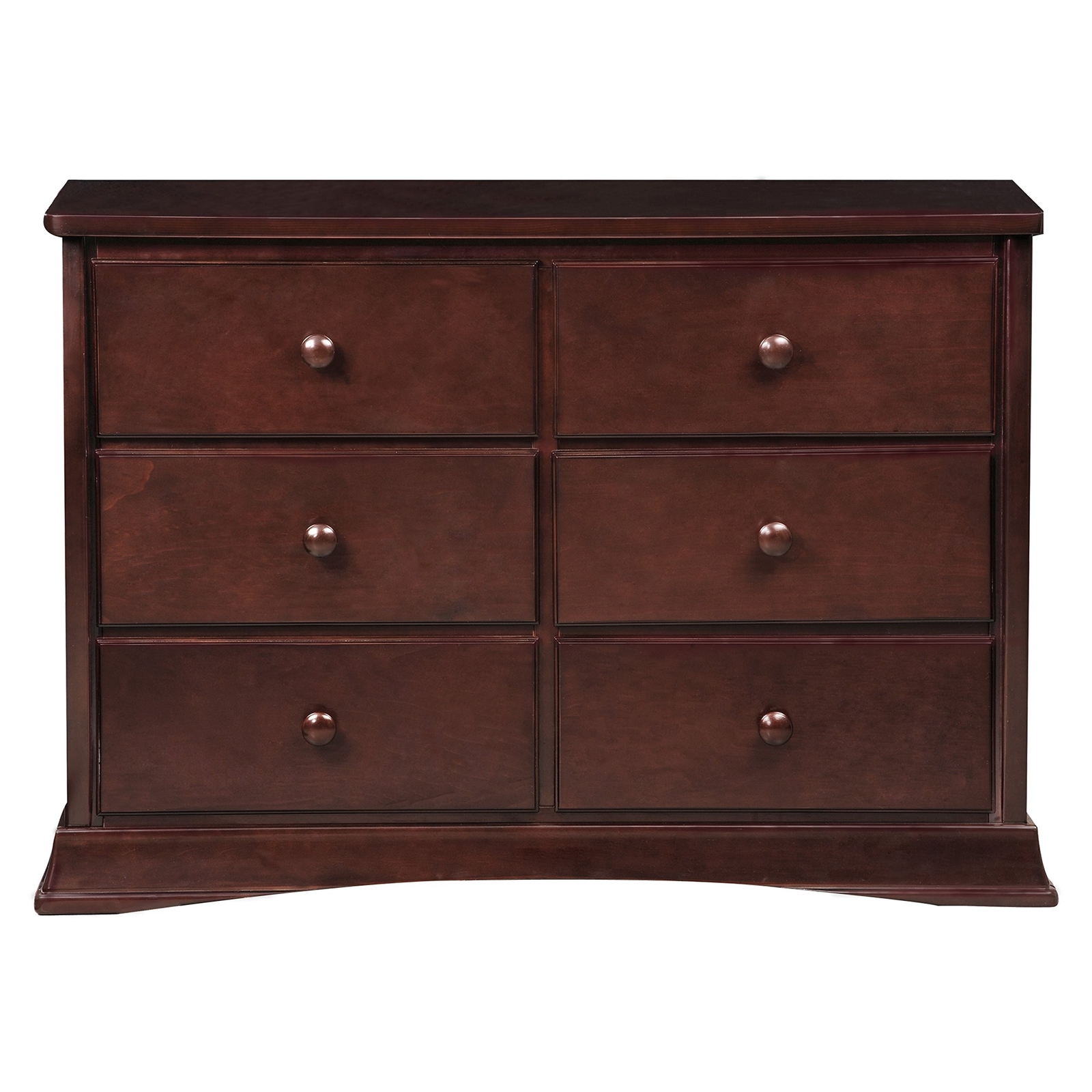 Delta Children Bentley Six Drawer Dresser Black Cherry Espresso