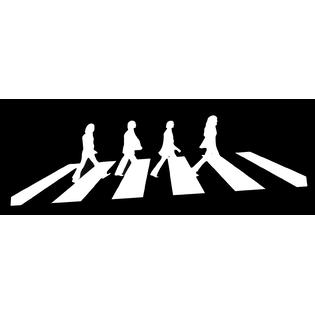Make Mine Personal The Beatles Walking Abbey Road Vinyl Decal Car Truck Sticker 71047