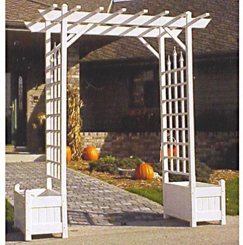 M88wvtrh Vinyl Pergola Arbors Planters Garden Patio Wide Archway M88wvtrh Vinyl Pergola Arbors Planters