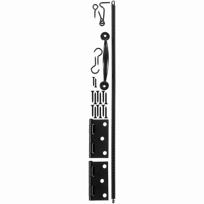 Hampton Products Wright Wood Screen Door Hardware Set Black