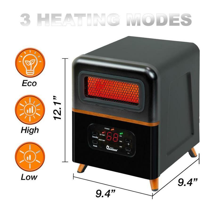 Dr. Infrared Heater DR-978 Electric Space Heater Infrared Quartz