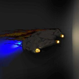 3d Lightfx Millennium Falcon Star Wars 3d Wall Deco Light Home Room Figure Decoration New