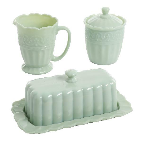 The Pioneer Woman Timeless Beauty 3 Piece Sugar Bowl Creamer Butter Dish Set The Pioneer Woman Timeless Beauty 3 Piece Sugar Bowl Creamer Butter Dish Set