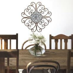 Toscana Decorative Vertical Metal Wall Scroll