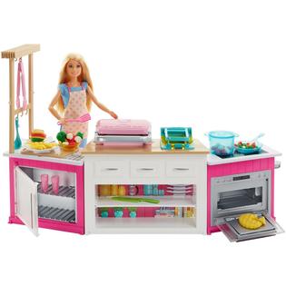 Barbie Kitchen Playset Set Play Lights Sounds 20 Pieces Barbie Kitchen Playset Set Play Lights Sounds 20 Pieces