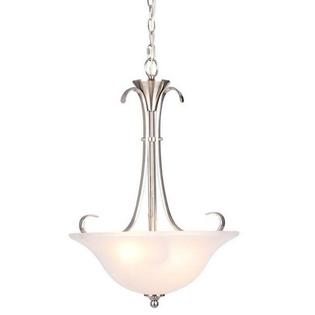 Hampton Bay 2 Light Inverted Pendant Curved Lines Frosted Hampton Bay 2 Light Inverted Pendant Curved Lines Frosted