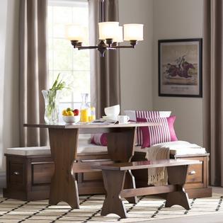 Unavailable Dining Nook Corner Kitchen Set Wood Breakfast Table