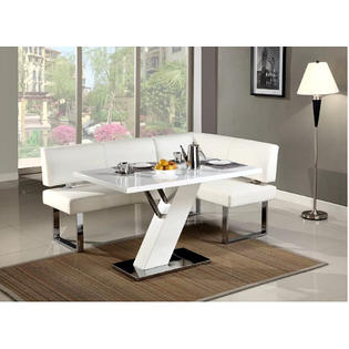 Smart Deals Market Breakfast Nook Dining Set White Kitchen Modern